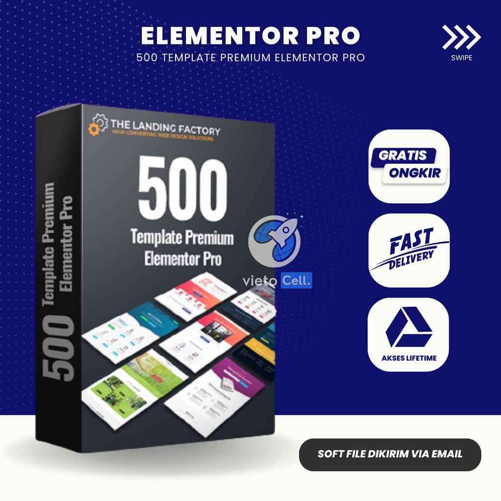 Jual The LandingFactory 500 Elementor Pro Premium Templates Layanan ...