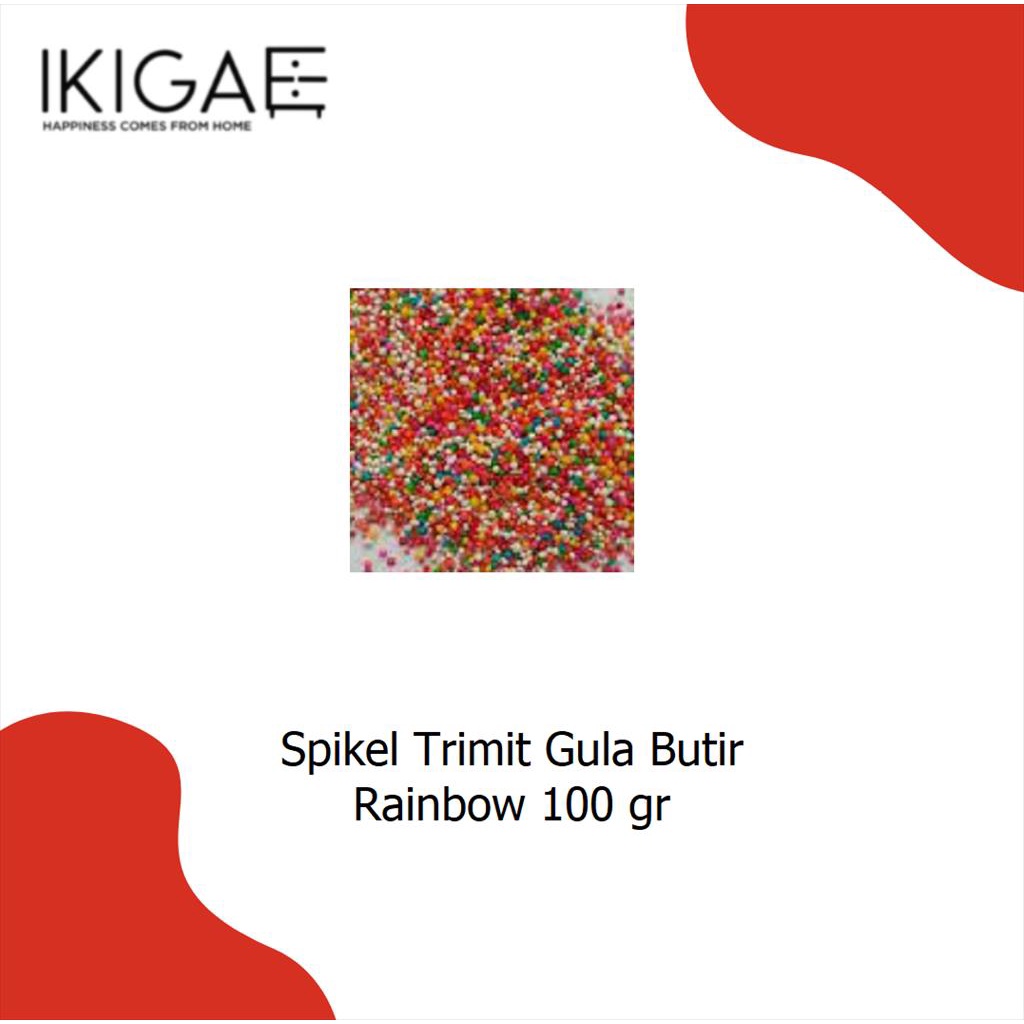 Jual SPRINKLE SPIKEL GULA BUTIR RAINBOW 100 GR REPACK | Shopee Indonesia