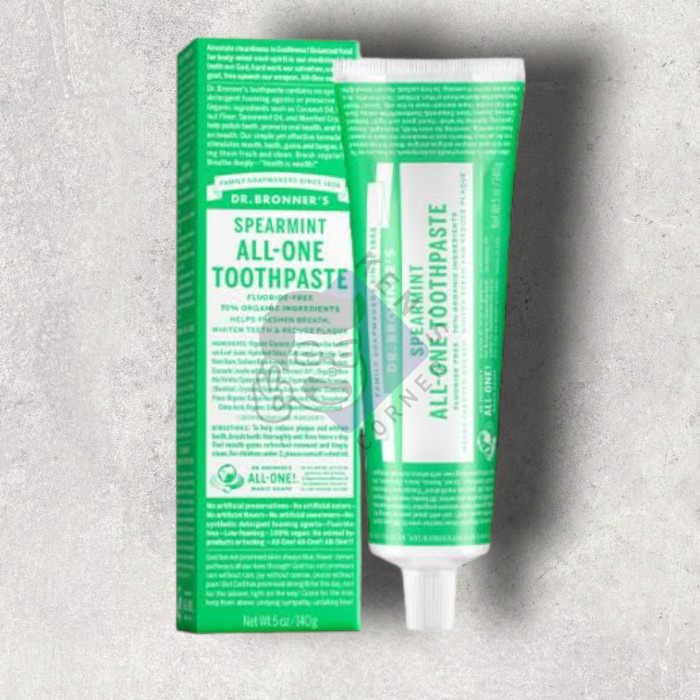 Jual Dr. Bronner's Toothpaste Spearmint 140 Gram/ Pasta Gigi Import ...