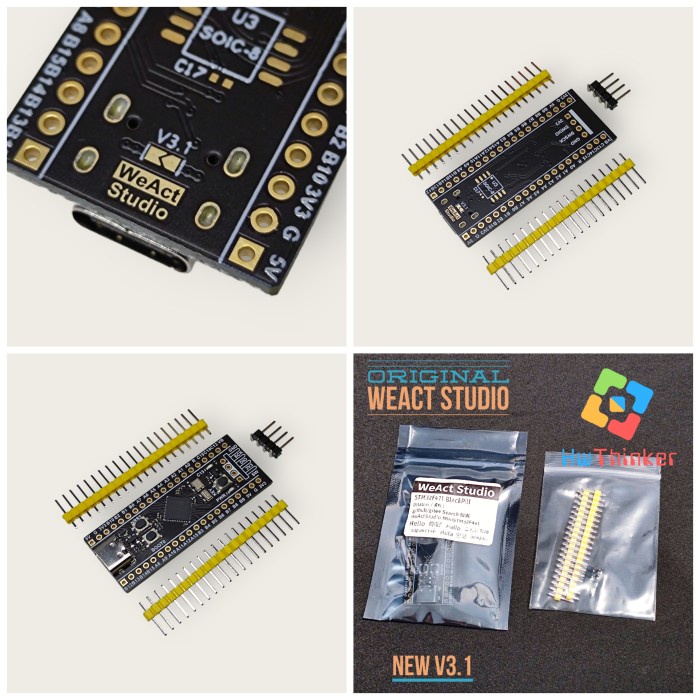 Jual WeAct STM32 STM32F4 STM32F411CEU6 F411 ARM Cortex M4 Blackpill V3 ...