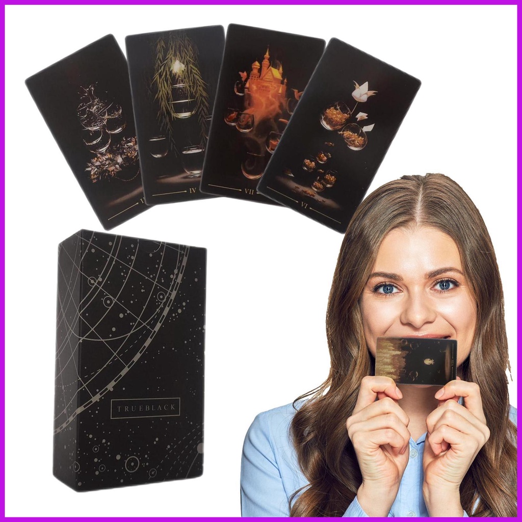 Jual Kartu Tarot Oracle Trueblack Tarot Portable Psychological Oracle ...