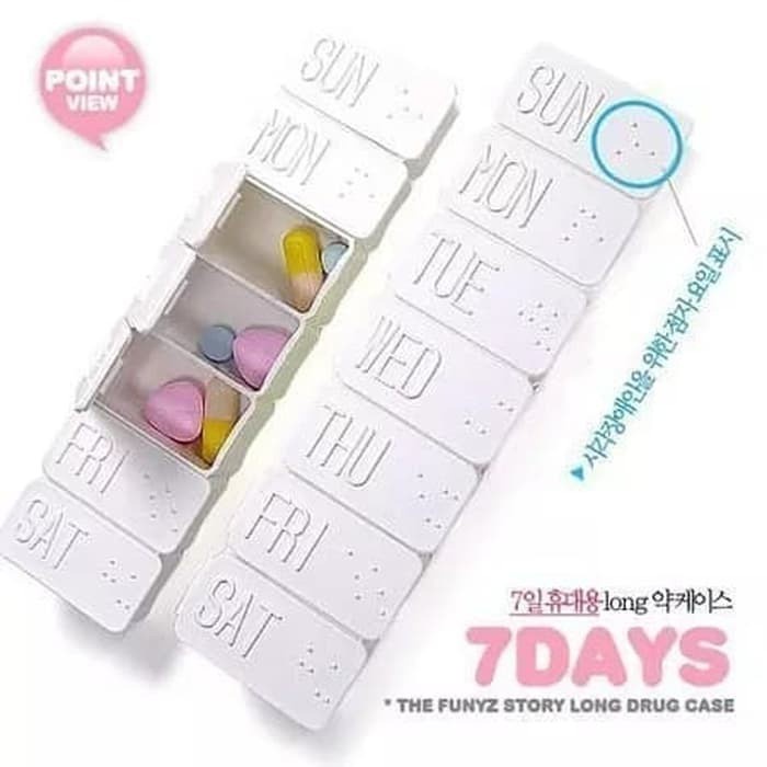 Jual Kotak Obat Huruf Braille 7Hari (1 Minggu) Shopee Indonesia