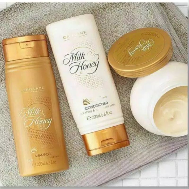 Jual Original Milk & Honey Gold Shampoo/Conditioner 200ml//Milk & Honey