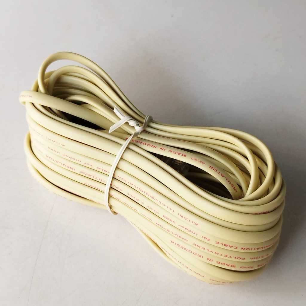 Jual Kabel Telepon RJ11 10m KITANI | Shopee Indonesia