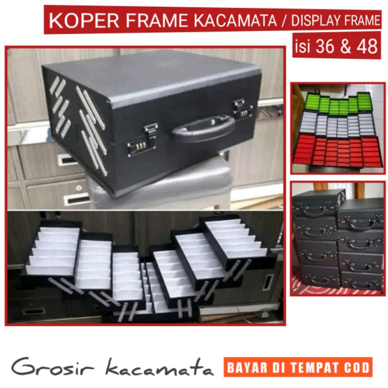 Jual PROMO Koper Kacamata Isi 48 Daya muat 48Frame Display Kacamata ...