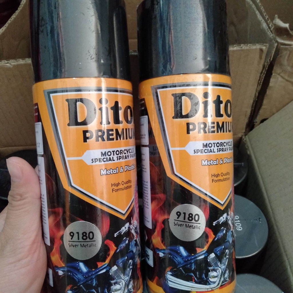 Diton Silver Metallic 8580 isi 300ml Tahan Bensin pilok pilox