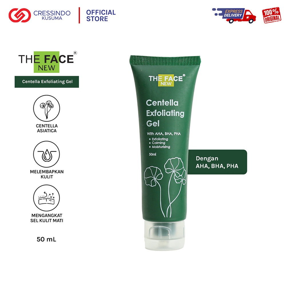 Jual [BPOM] THE FACE Centella Exfoliating Gel 50ml / AHA BHA PHA