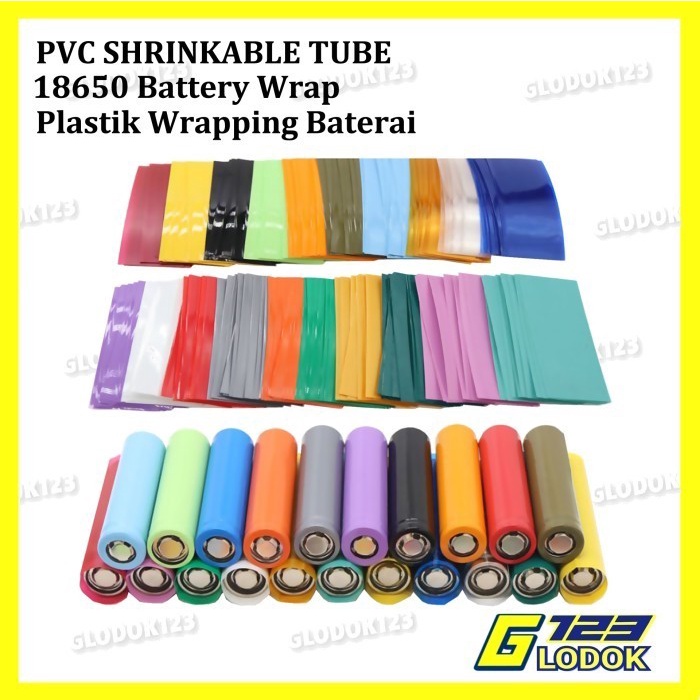 Jual Battery Wrap 18650 Sleeve PVC Jaket Plastik Cover Batre Batere ...