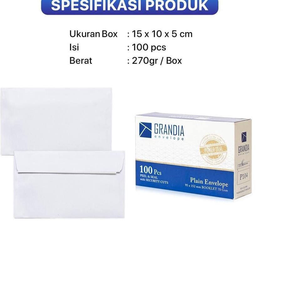 Jual APS -J114- Amplop Surat Grandia - Amplop Putih Polos Kecil ...