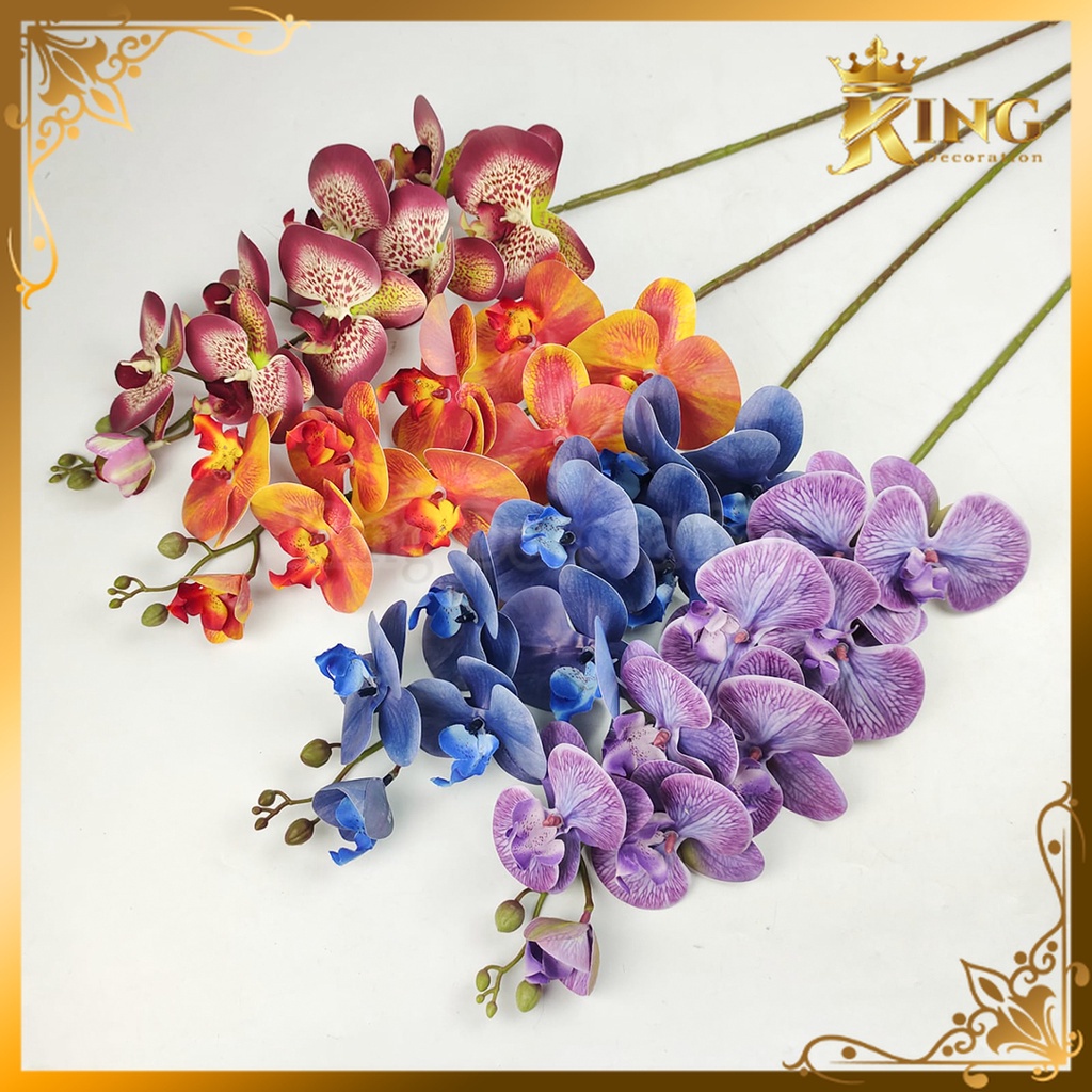 Jual Bunga Anggrek Bulan Latex X9 - 1 PCS Bunga Anggrek Artificial