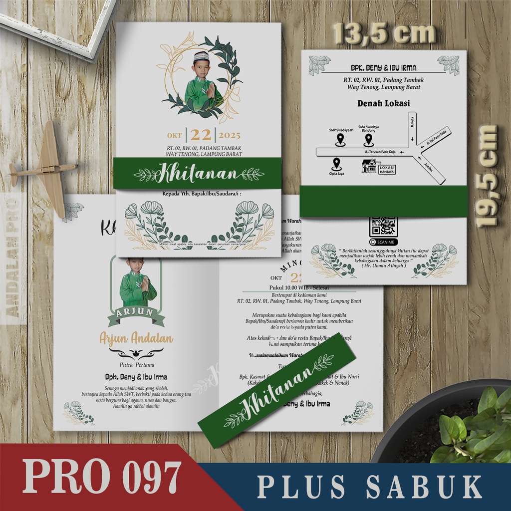 Jual Kode Toko: S11 - Pro 097 Khitan / Khitanan - Cetak Undangan ...