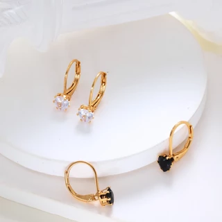 Hyl Jewelry 300E Anting Titanium Wanita Anti Karat Dan Anti Luntur Asli Dewasa Panjang Silver Jewerly Ori Tidak Selamanya Tusuk Emas Muda