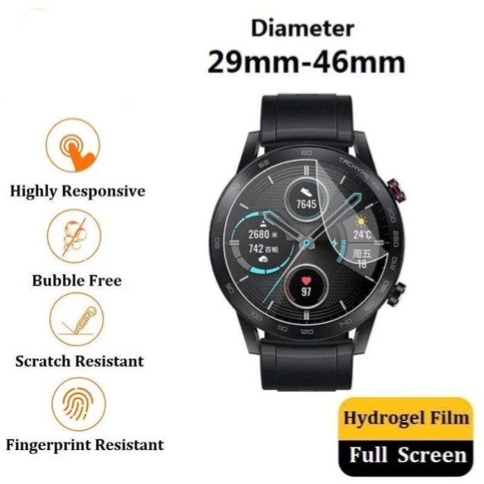 Hydrogel Film Smart Watch Screen Protector Diameter 29mm-47mm