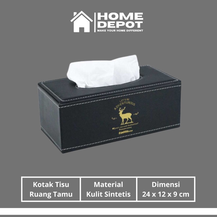 Jual Kotak Tisu Ruang Tamu Kantor Kulit Sintetis Desain Elegan Tissue ...