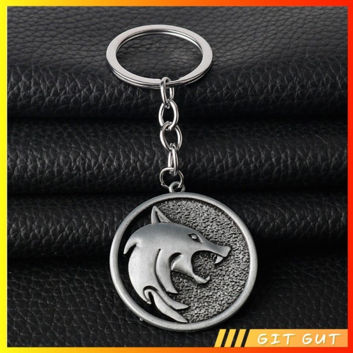 Jual Keychain Gantungan Kunci The Witcher School of The Wolf Logo ...