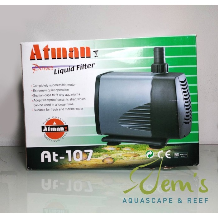 Jual Pompa Air Akuarium ATMAN AT-106, AT-107 Mini Kecil Small Aquarium ...