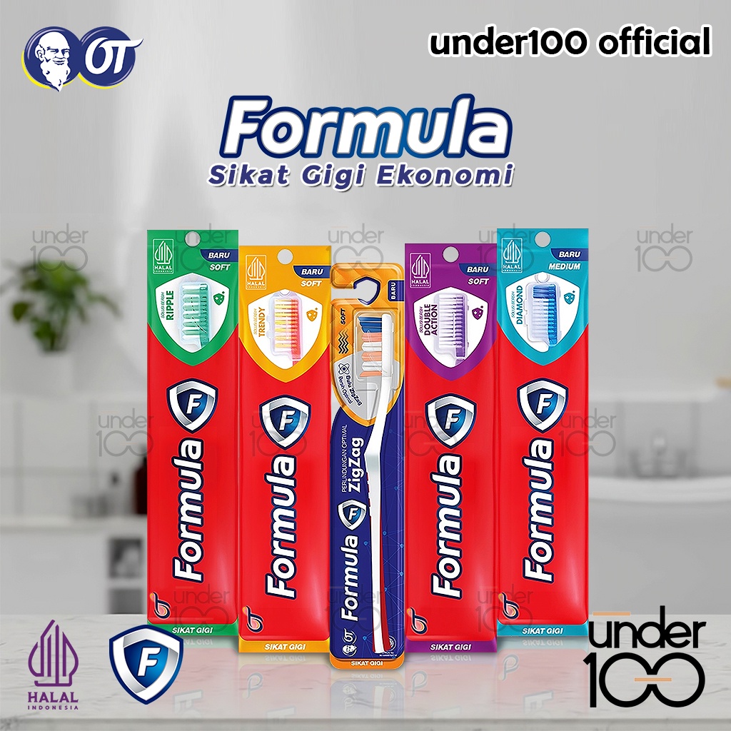 Jual Under100 Formula Sikat Gigi Ekonomi Diamond | Double Action ...