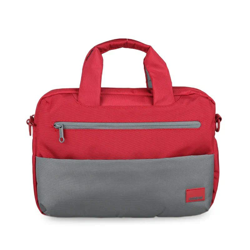 Jual American Tourister Brixton Laptop Briefcase S RedGrey Original