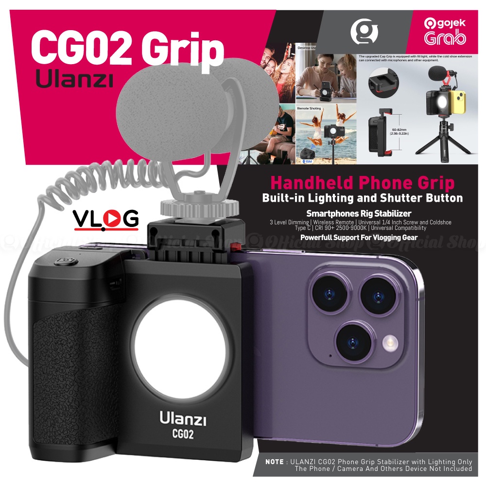 Ulanzi CG01 Bluetooth Smartphone CapGrip II – Gaffarbhai And Sons - View #11