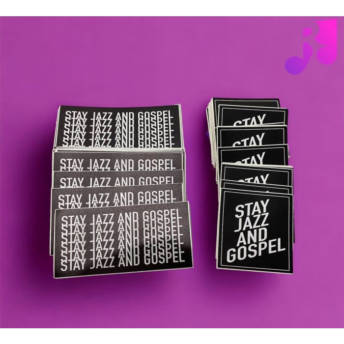 Jual Stiker Merchandise Stay Jazz and Gospel Harga Per 1 Pc* | Shopee ...