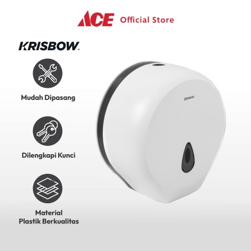 Jual Ace Krisbow Dispenser Tisu Toilet Toilet Roll Jumbo Cd A Putih Tempat Tissue Roll