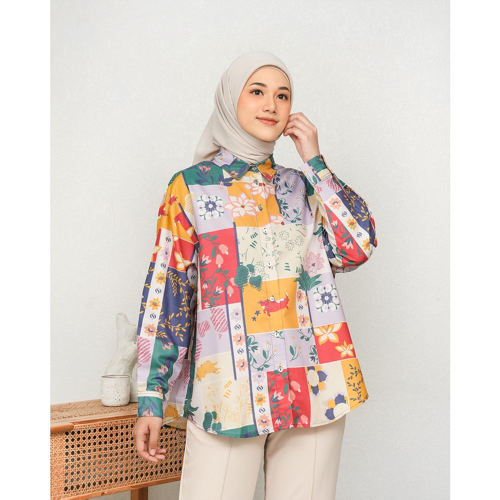 Geulis.id SUNNY SHIRT / PRINTED SHIRT WANITA