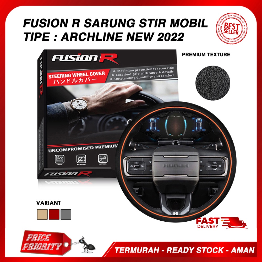 Jual Fusion R Cover Stir Sarung Penutup Setir Mobil Kulit Futuristic Elegant Archline Comfort