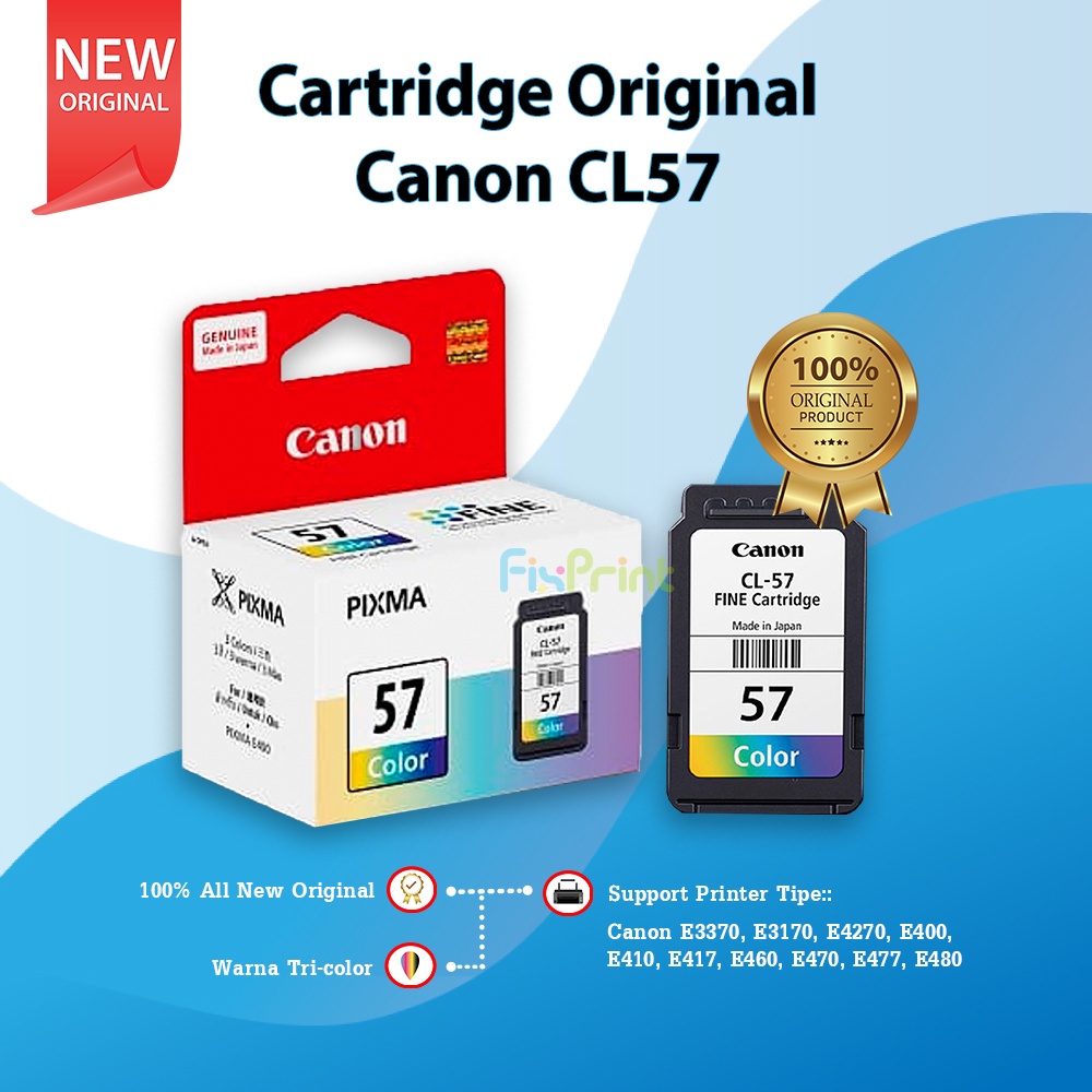 Jual Cartridge Canon CL57 Color CL57 Refill Tinta Printer E3170 E400