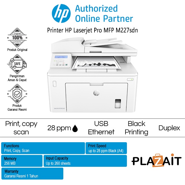 Jual Printer HP Laserjet Pro MFP M227sdn Print Scan Copy Shopee   Sg 11134201 7qvdy Ljpcza6f8wzuf7