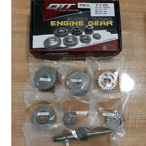 Jual RASIO GEAR BOX ENGINE RASIO GIR RASIO QTT F1ZR TYPE A QTT RACING ...
