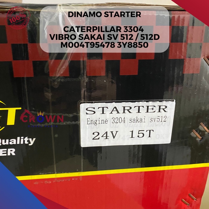 Jual Dinamo Starter CAT 3304 Perkins Vibro SAKAI SV512 / SV512 D ...