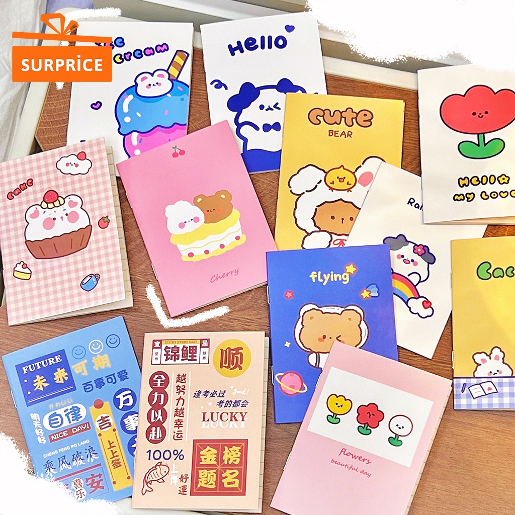 Jual Surprice Bundle 4 Pcs dan 7 Pcs Notebook Mini Gambar Lucu / Buku ...