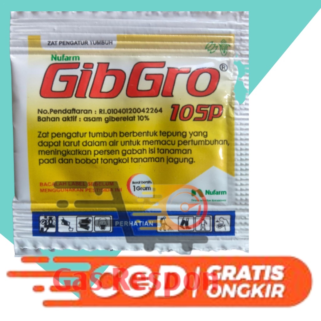 Jual GibGro 10 Sp 1 Gr GIBGRO 10 SP 1 GRAM PER SACHET ZPT PENYUBUR PADI ...