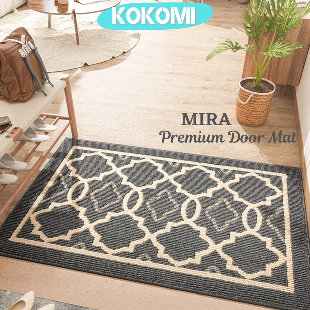 Jual KOKOMI Keset Pintu Rumah MIRA Keset Kaki Anti Slip Outdoor Keset Lantai Bahan Tebal
