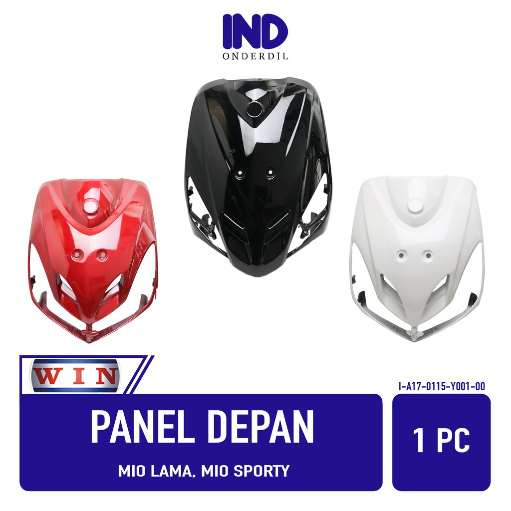 Jual Panel Depan Merk Win Mio Lama Sporty Tameng Cover Penutup Tutup Body Bodi Dada Dasi Hitam