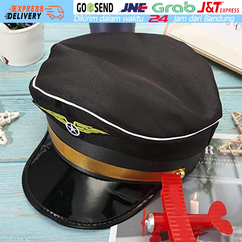 Jual Topi Pet Pilot / Topi Pilot / Topi Penerbangan / Topi Maskapai ...