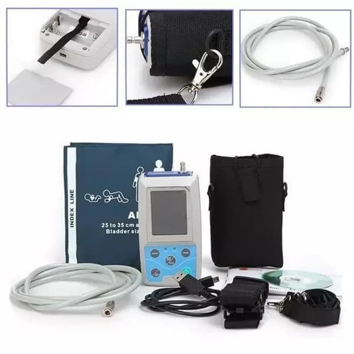Jual New ABPM50 24 hours Ambulatory Blood Pressure Monitor Holter ...