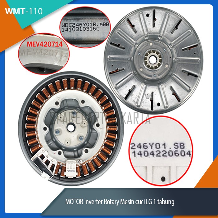 Jual MOTOR direct starter Inverter washer mesin cuci LG 1 tabung WM3500CW Shopee Indonesia