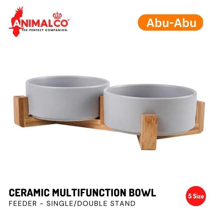 CERAMIC FOOD WATER BOWL DOG CAT WADAH TEMPAT MAKAN MINUM ANJING KUCING