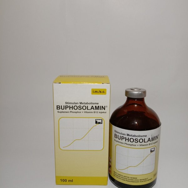 Jual JUAL BUPHOSOLAMIN 100ML PYRIDAM DAN VITAMIN B12 INJEKSI OBAT HEWAN ...