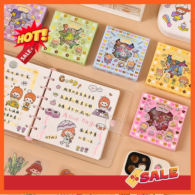 Jual Momo Stiker Korea Lucu Isi Lembar Sticker Deco Aesthetic Bujo Scrapbook Momo Girl