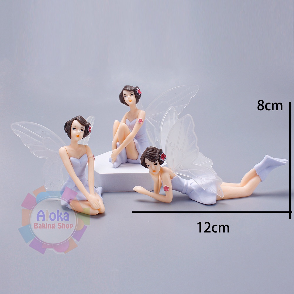 Jual 3Pcs Cake Topper Peri Terbang Sayap Dekorasi Kue Ulang Tahun ...