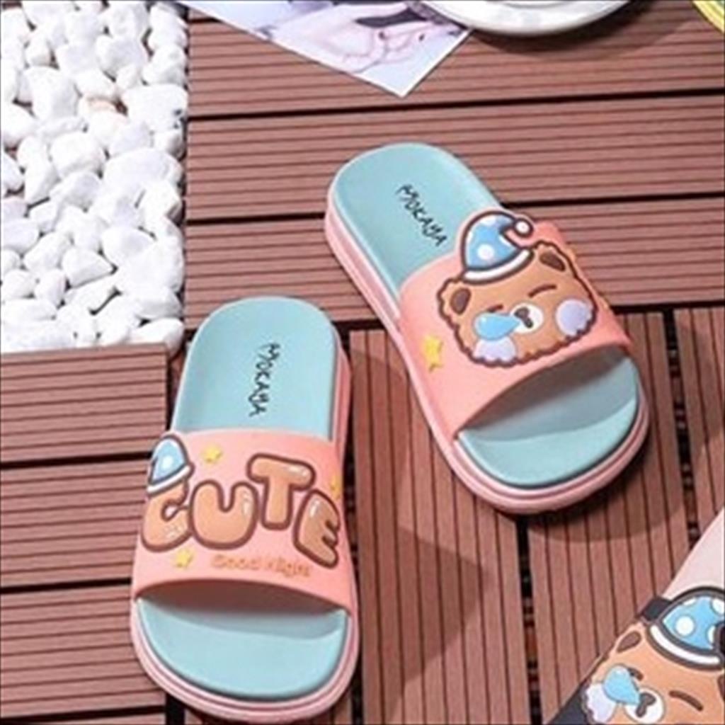 Jual HaOGoS Sandal Karet Slop Tebal Empuk Wanita Motif CUTE