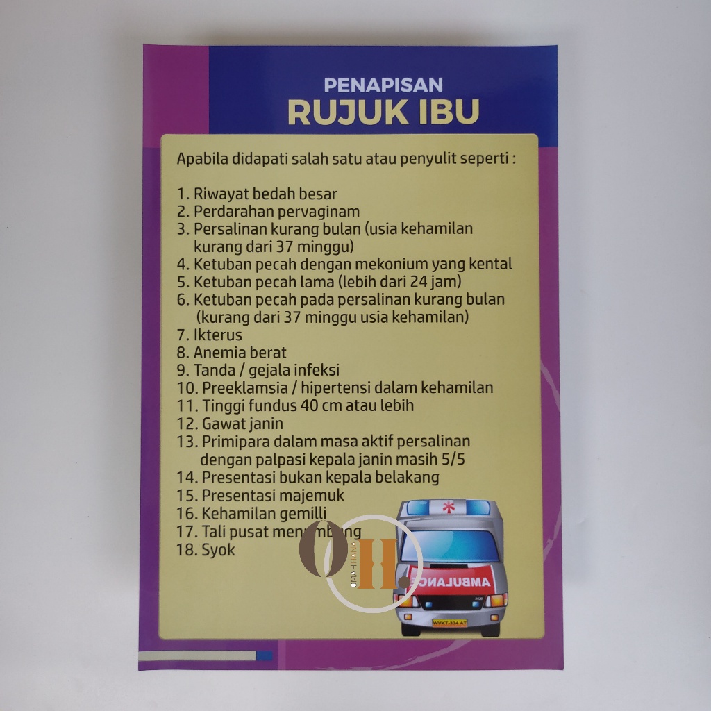 Jual Poster Penapisan Rujuk Ibu - Poster Kebidanan, Poster KIA | Shopee ...