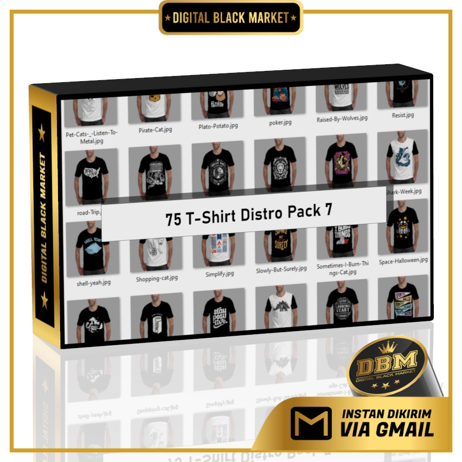 Jual ID5521 - 75 T-Shirt Distro Pack 7 | Shopee Indonesia