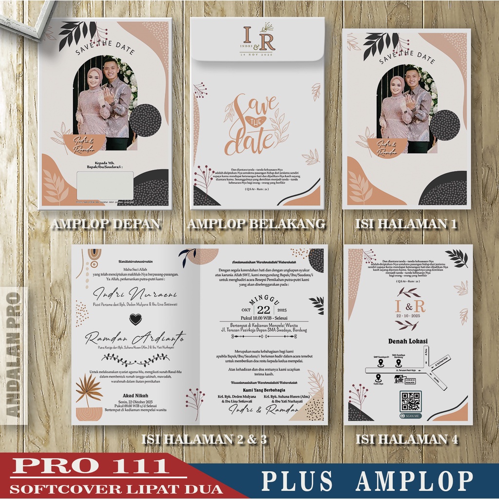 Jual Kode Toko: S12 - Pro 111 Plus Amplop - Cetak Undangan Softcover ...