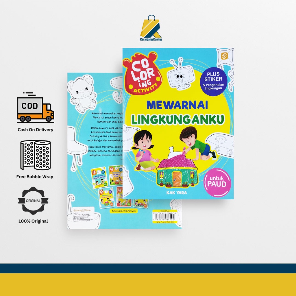 Jual Buku Aktivitas Mewarnai Lingkunganku Anak Tk Paud | Shopee Indonesia