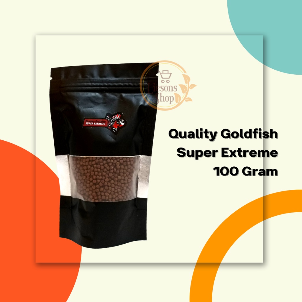Jual Fish Food Quality Goldfish QGF SUPER EXTREME 100Gram (Repack) Size ...