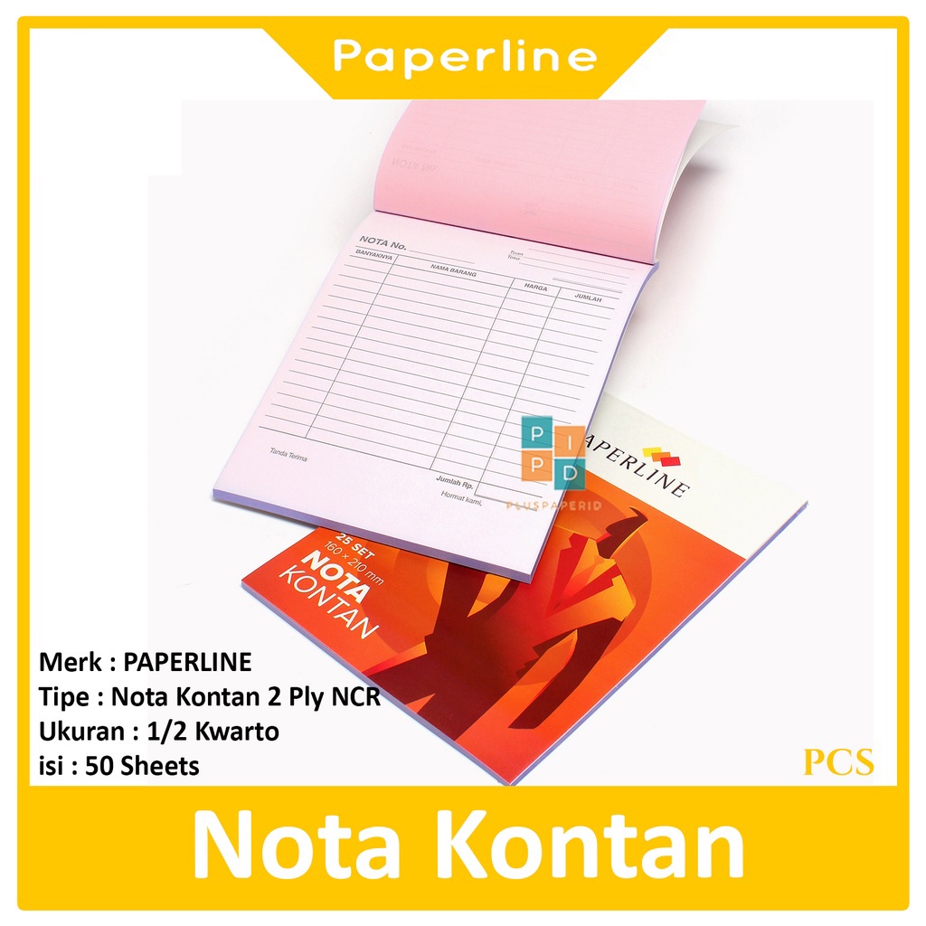 Jual PAPERLINE - Buku Nota Kontan K2 Kecil 2 Rangkap - Pcs | Shopee ...