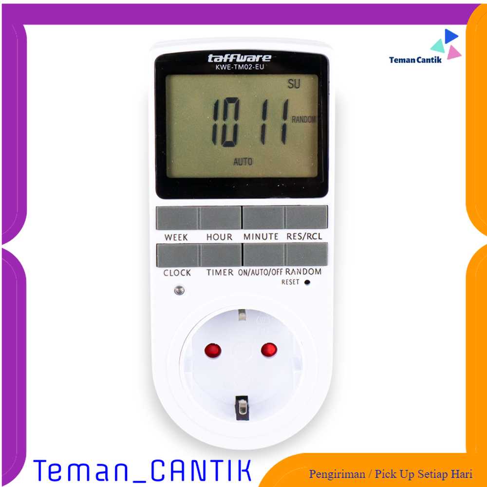 Jual TC - DPR Taffware Stop Kontak Digital Timer Switch Programmable ...